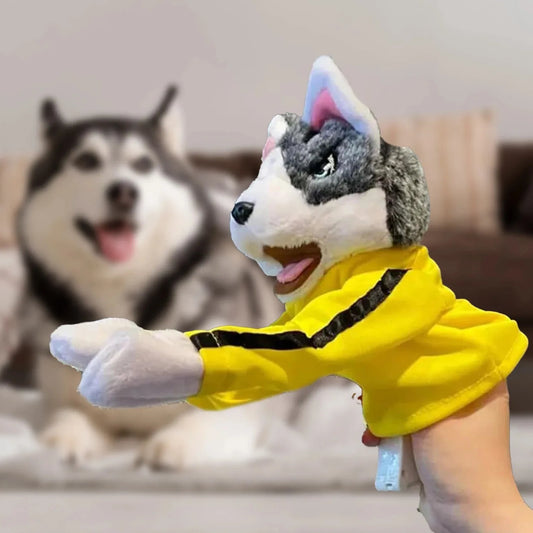 Kung Fu Animal Toy Husky Glove Doll Game