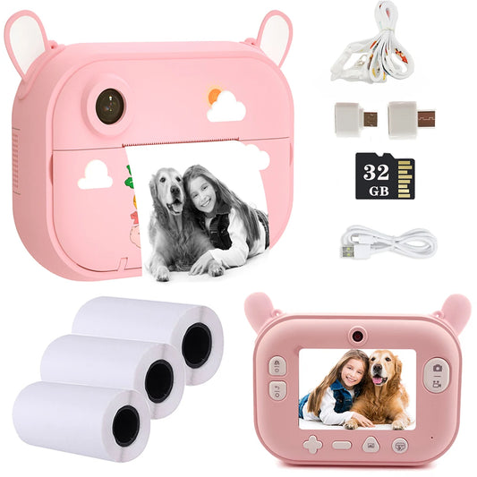 Kids Camera Instant Print Photo Thermal Printing Camera Toy