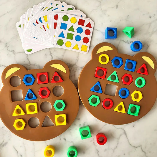 Kids Geometric Shape Color Matching Puzzle