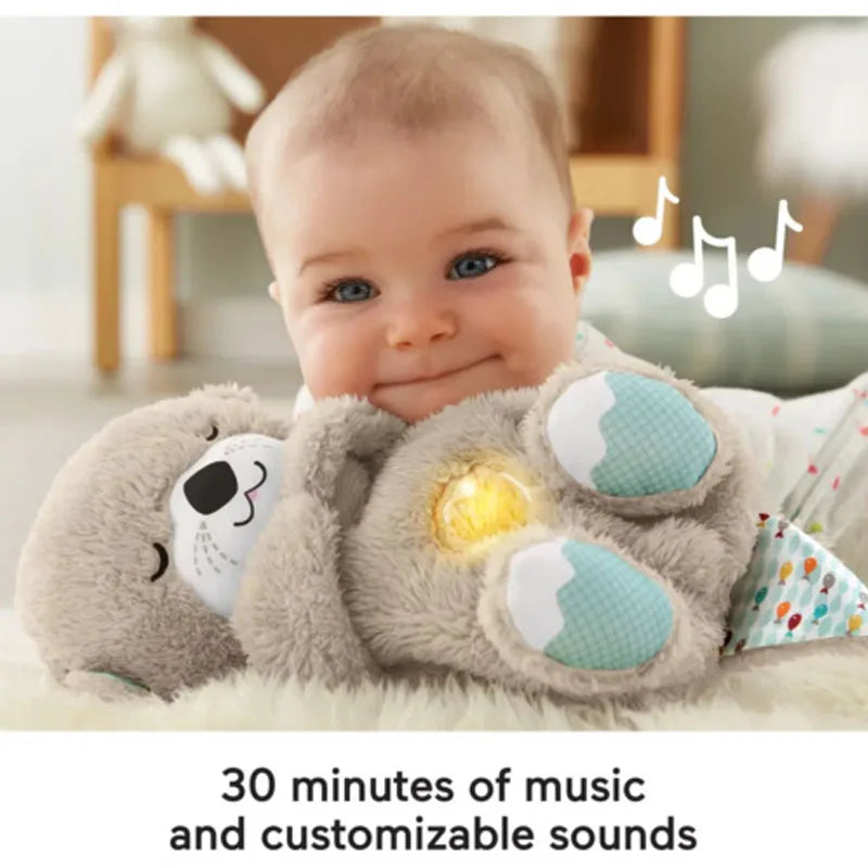 Breathing Plush Otter w/Soothing Musical Tunes